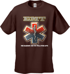 EMT The Hardest Job You Will Ever Love Men's T-Shirt