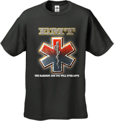 EMT The Hardest Job You Will Ever Love Men's T-Shirt