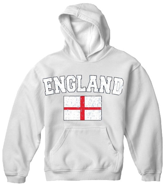 England Vintage Flag International Hoodie
