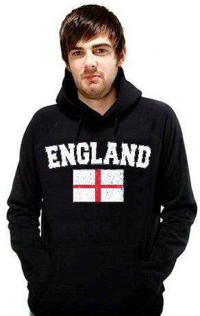 England Vintage Flag International Hoodie