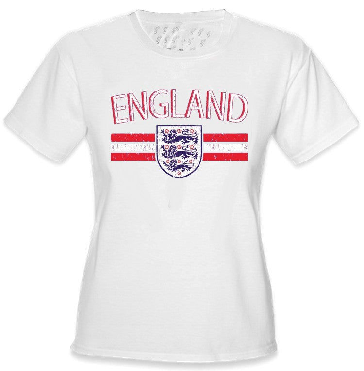 England Vintage Shield International Girls T-Shirt