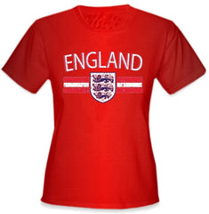 England Vintage Shield International Girls T-Shirt