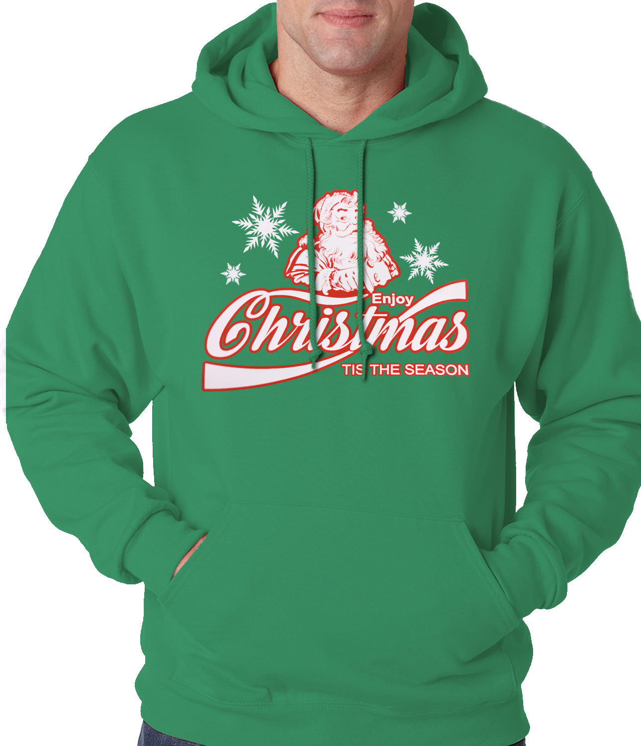 Enjoy Christmas Tis The Season Adult Hoodie