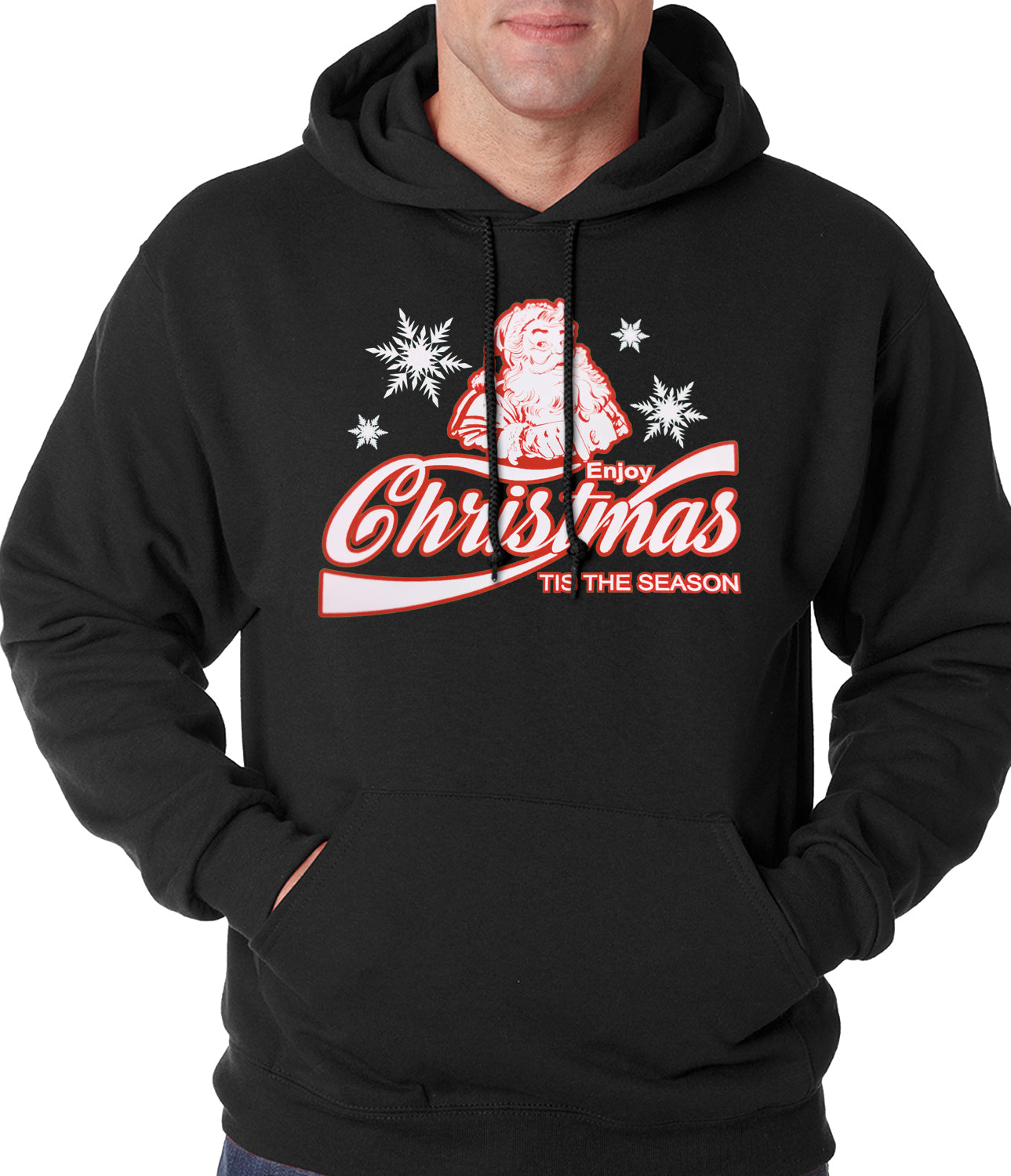 Enjoy Christmas Tis The Season Adult Hoodie
