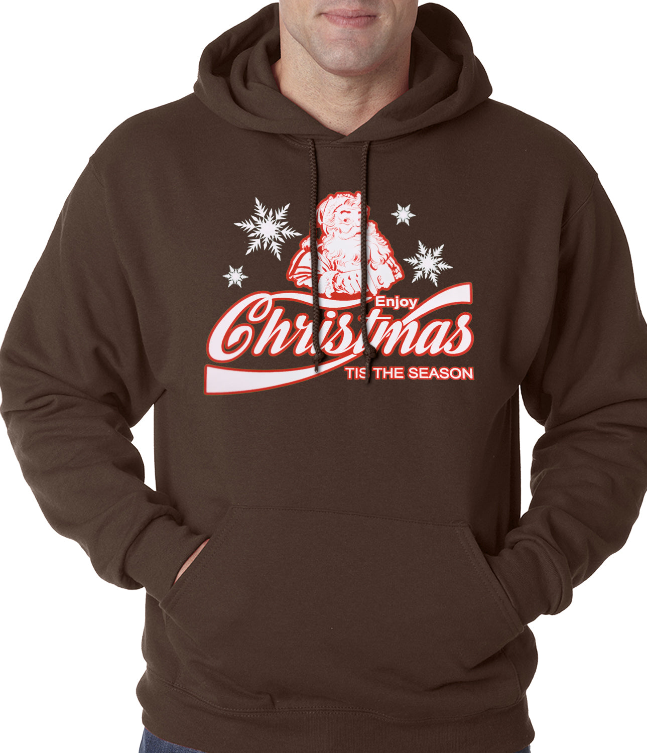 Enjoy Christmas Tis The Season Adult Hoodie