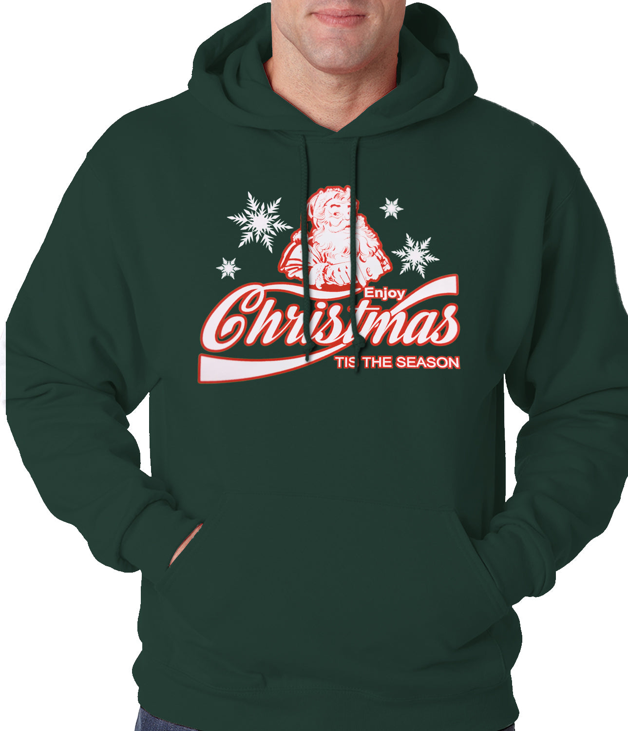 Enjoy Christmas Tis The Season Adult Hoodie