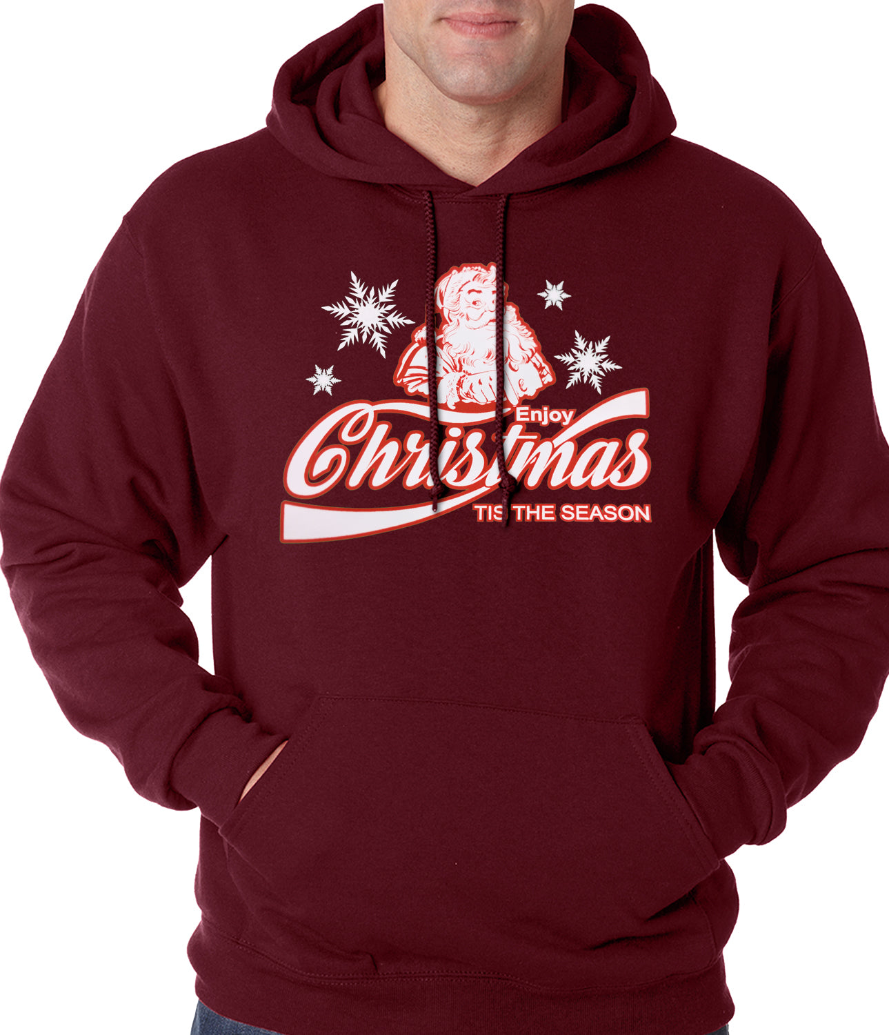 Enjoy Christmas Tis The Season Adult Hoodie