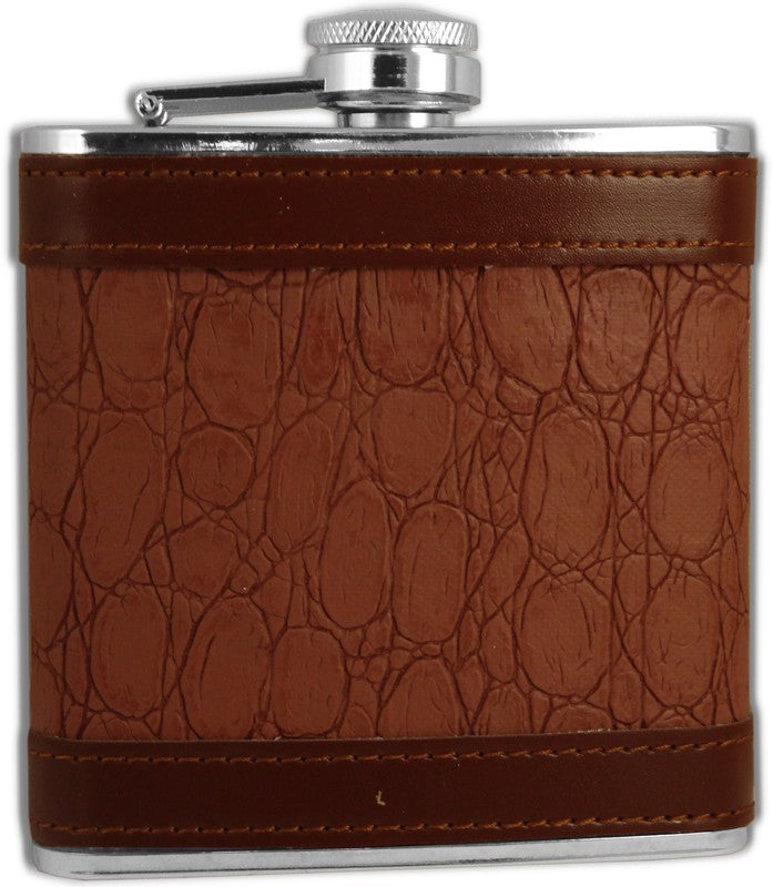 Exotic Leathers 6 oz. Hip Flask