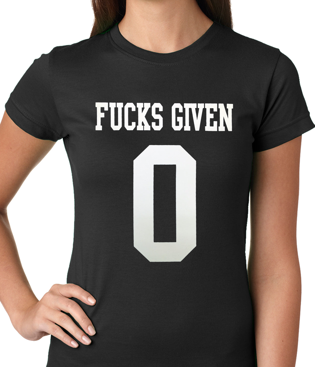F*cks Given 0 Ladies T-shirt
