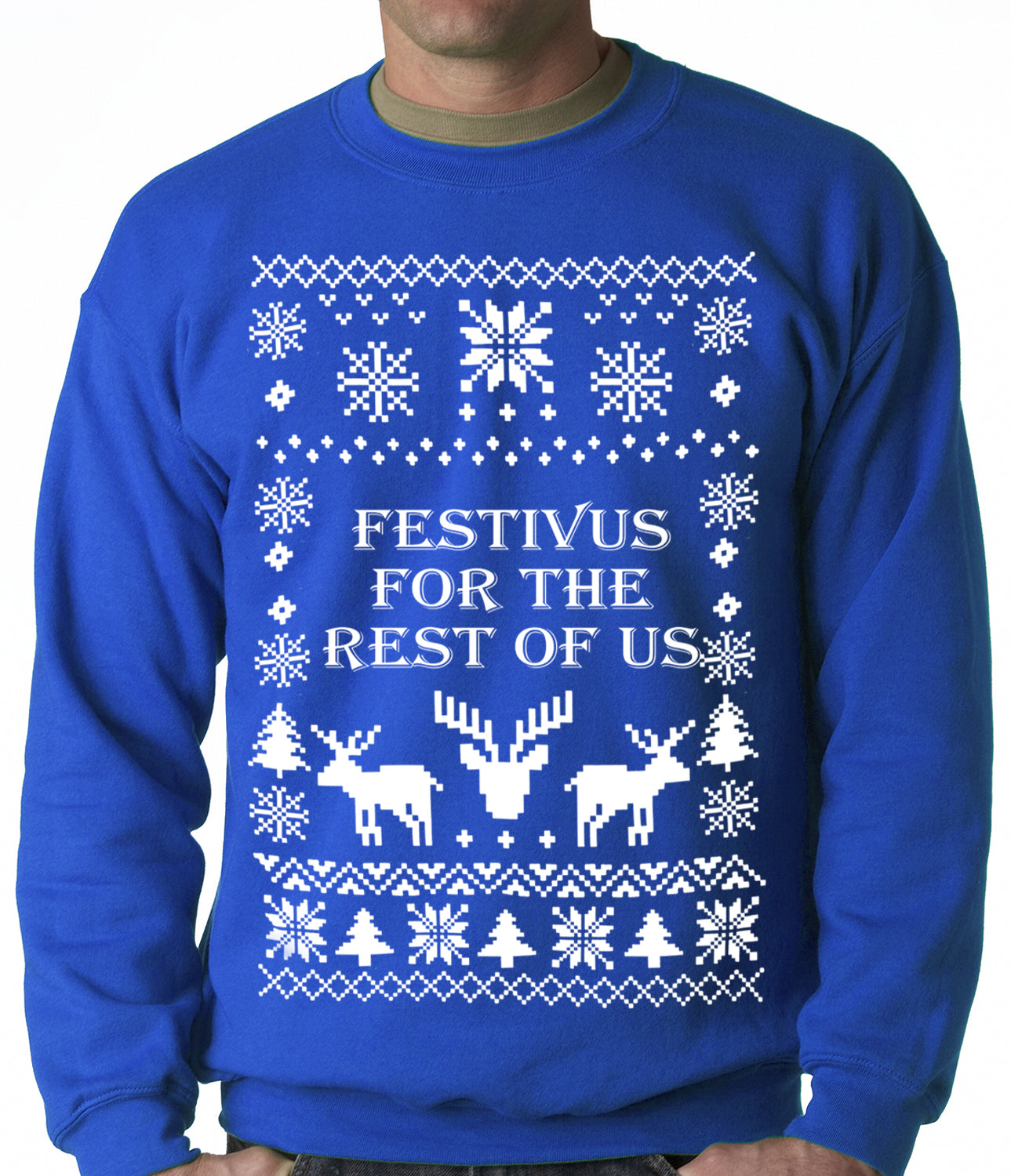 Festivus Ugly Christmas Sweater Crewneck Sweatshirt