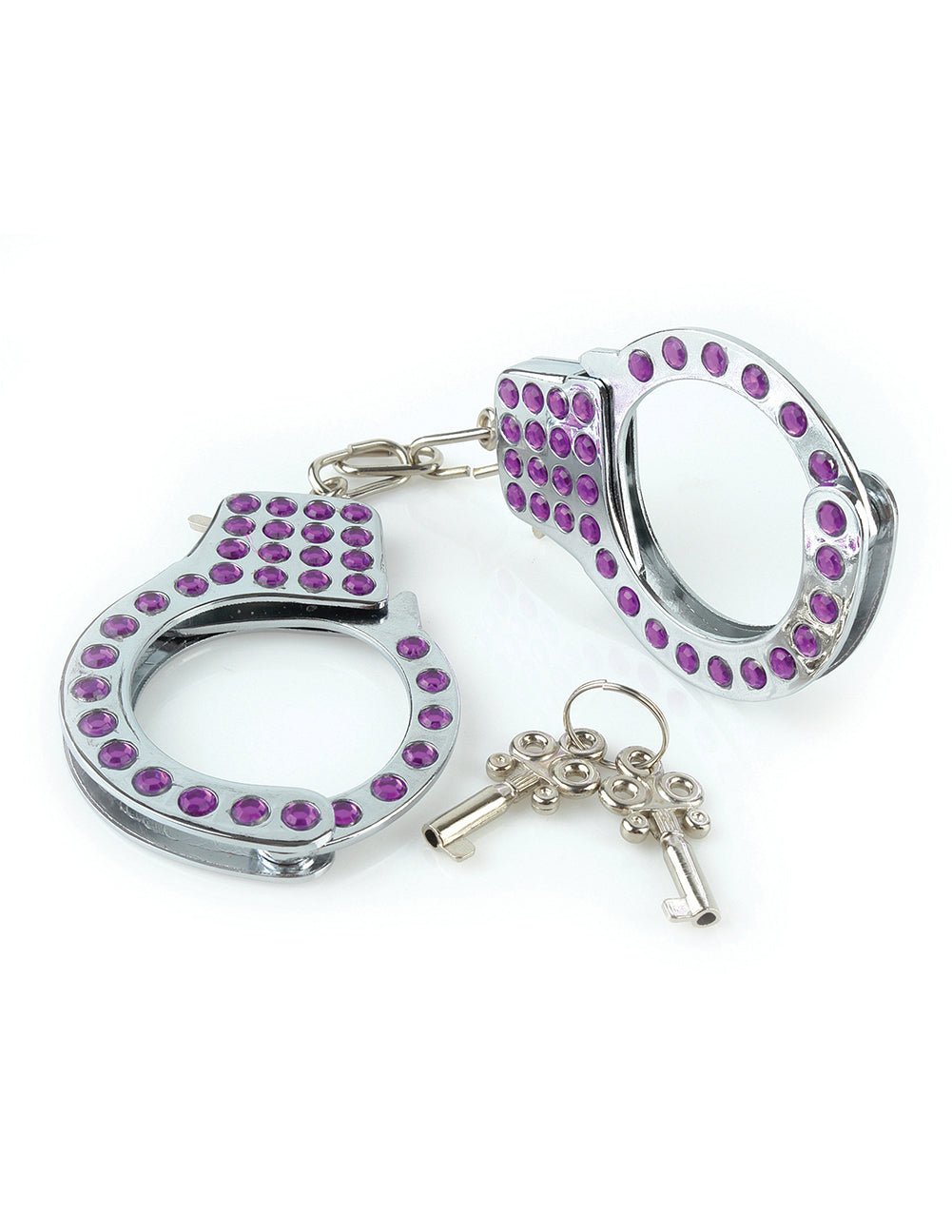 Fetish Fantasy Fancy Cuffs With Purple Rhinestones