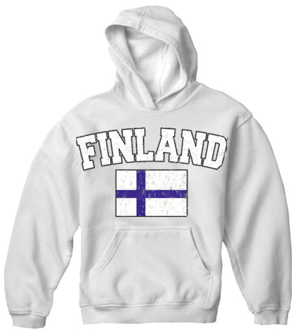 Finland Vintage Flag International Hoodie