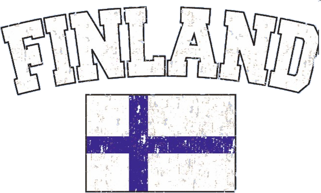 Finland Vintage Flag International Hoodie