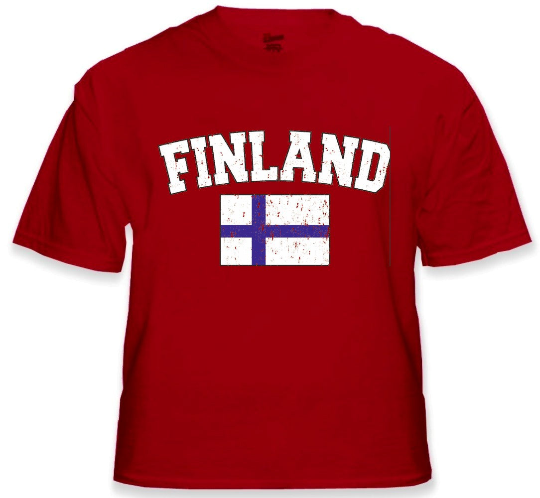 Finland Vintage Flag International Mens T-Shirt