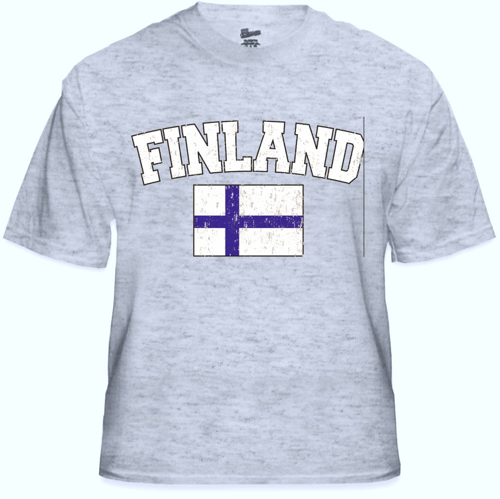 Finland Vintage Flag International Mens T-Shirt