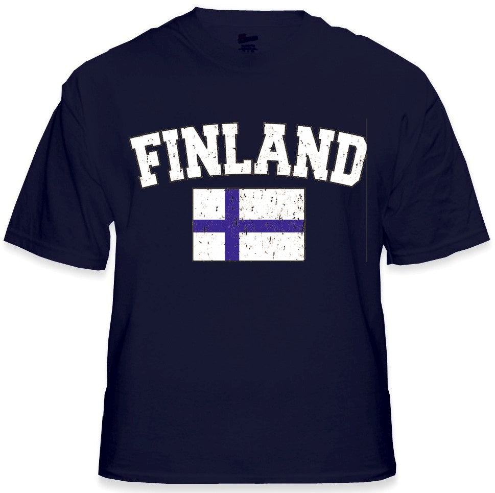 Finland Vintage Flag International Mens T-Shirt
