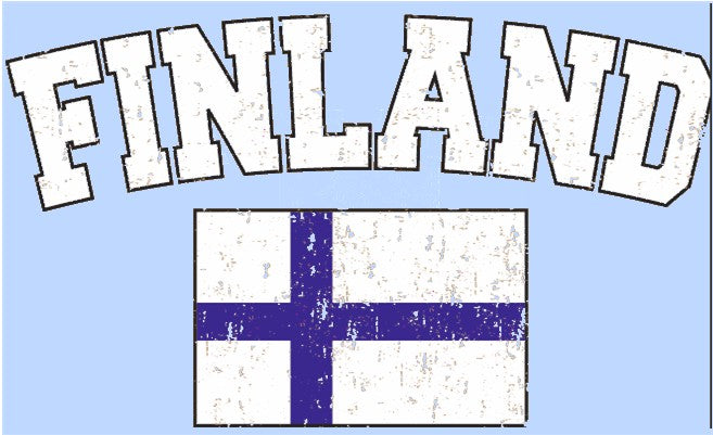Finland Vintage Flag International Mens T-Shirt
