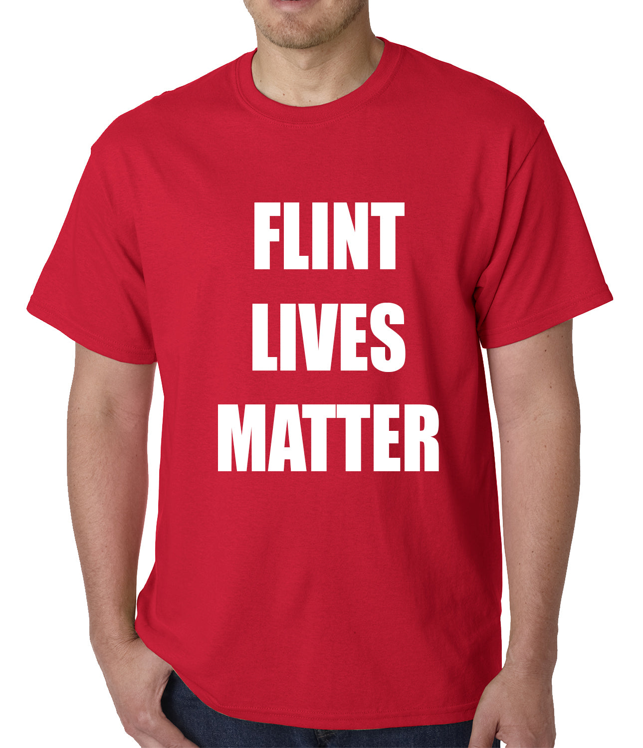 Flint Michigan Lives Matter Mens T-shirt
