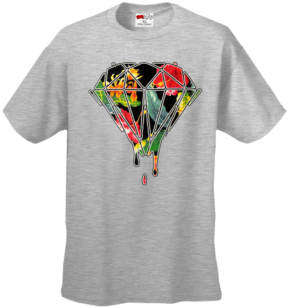 Floral Dripping Diamond Men's T-Shirt
