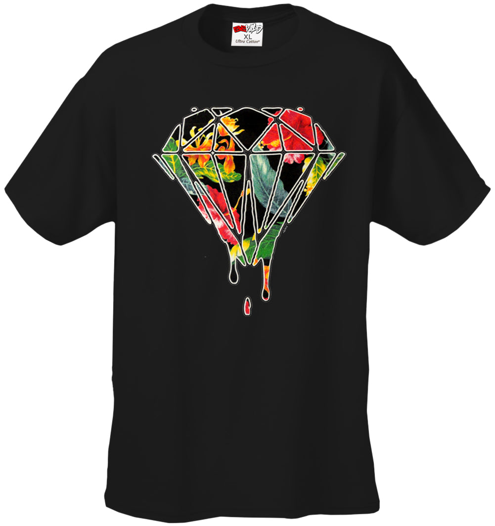 Floral Dripping Diamond Men's T-Shirt