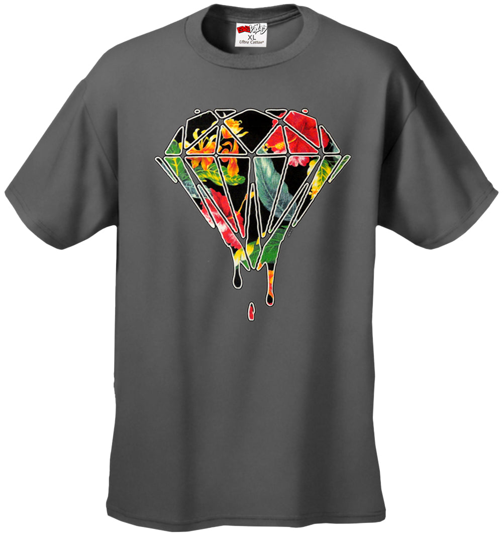 Floral Dripping Diamond Men's T-Shirt