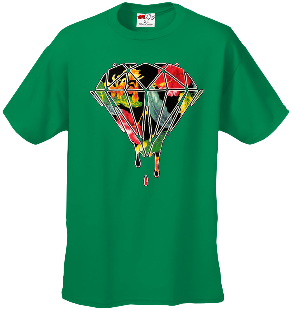 Floral Dripping Diamond Men's T-Shirt
