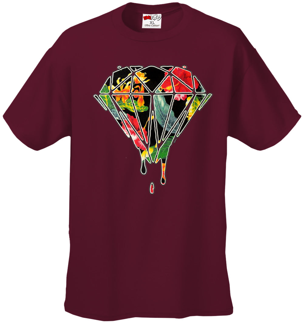 Floral Dripping Diamond Men's T-Shirt