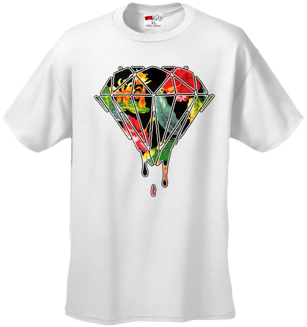Floral Dripping Diamond Men's T-Shirt
