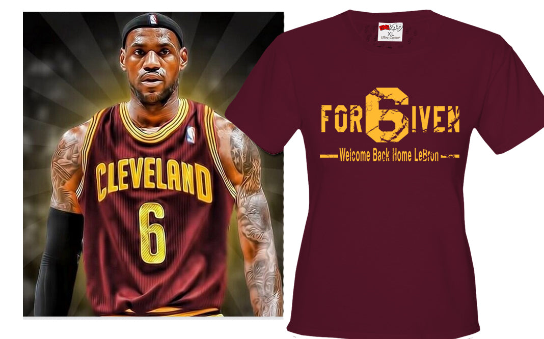 For6iven LeBron Cleveland Girls T-shirt