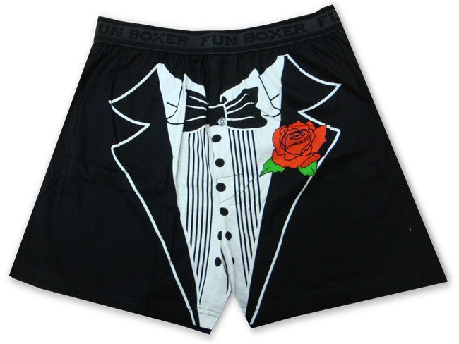 Formal Tuxedo Boxer Shorts