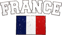 France Vintage Flag International Hoodie