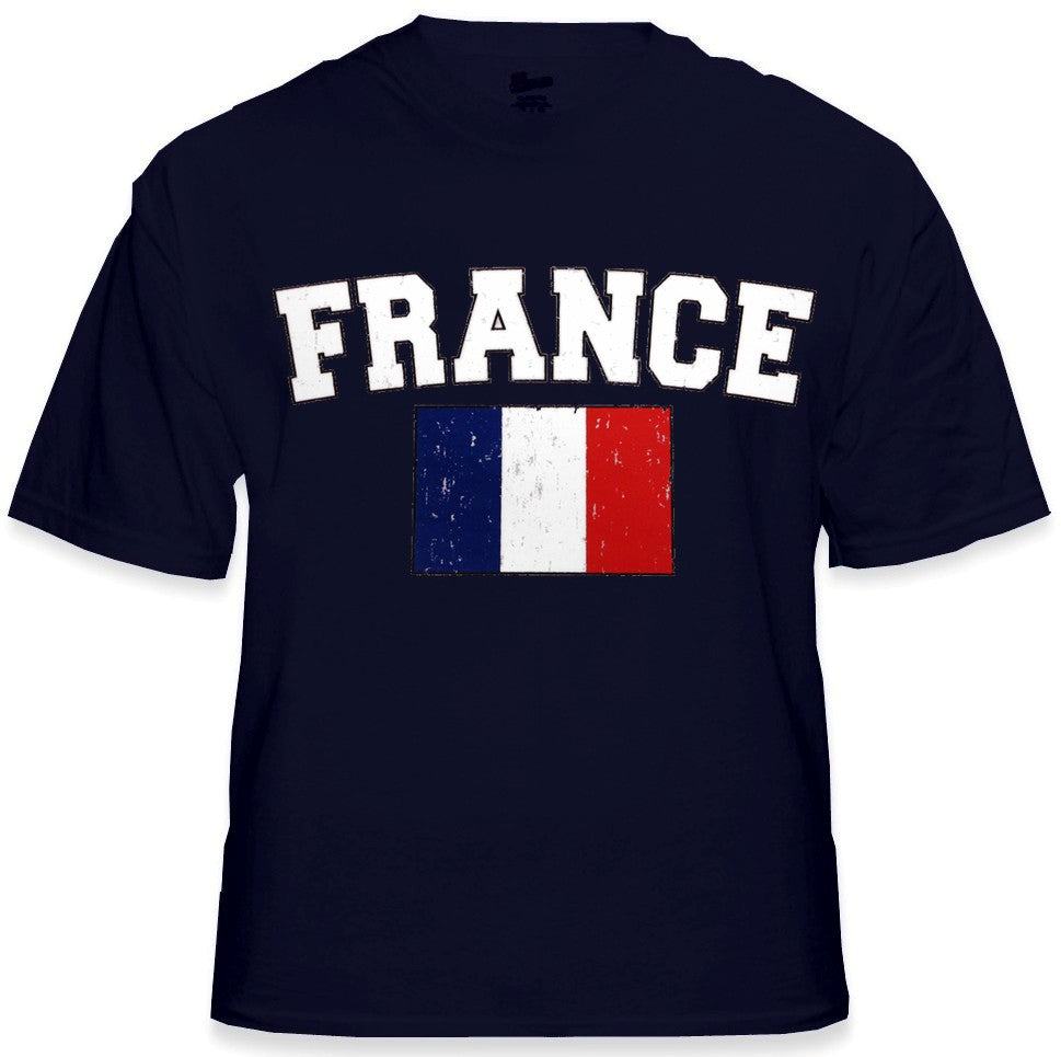France Vintage Flag International Mens T-Shirt
