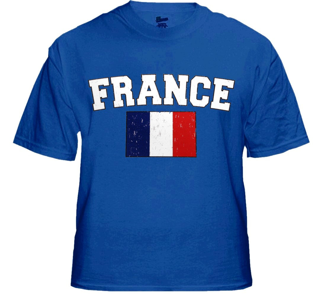 France Vintage Flag International Mens T-Shirt