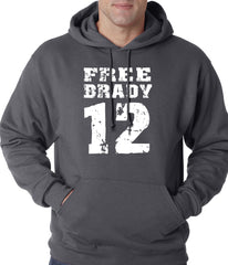 Free Brady #12 - Deflategate New England Football Adult Hoodie