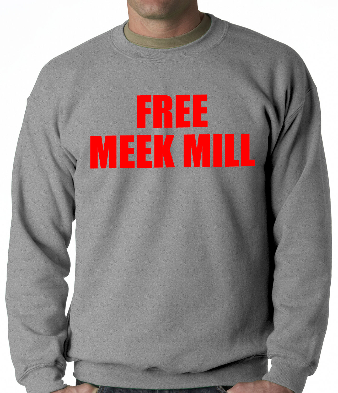Free Meek Mill Hip Hop Adult Crewneck
