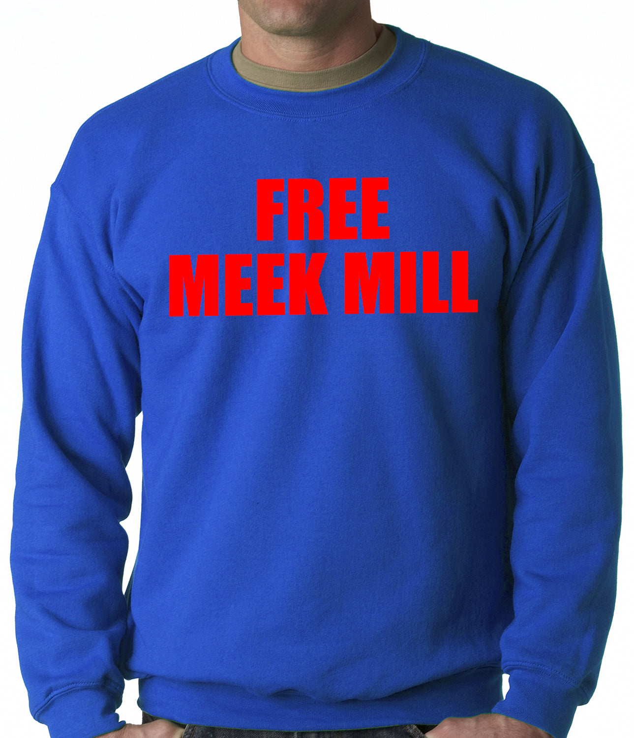 Free Meek Mill Hip Hop Adult Crewneck
