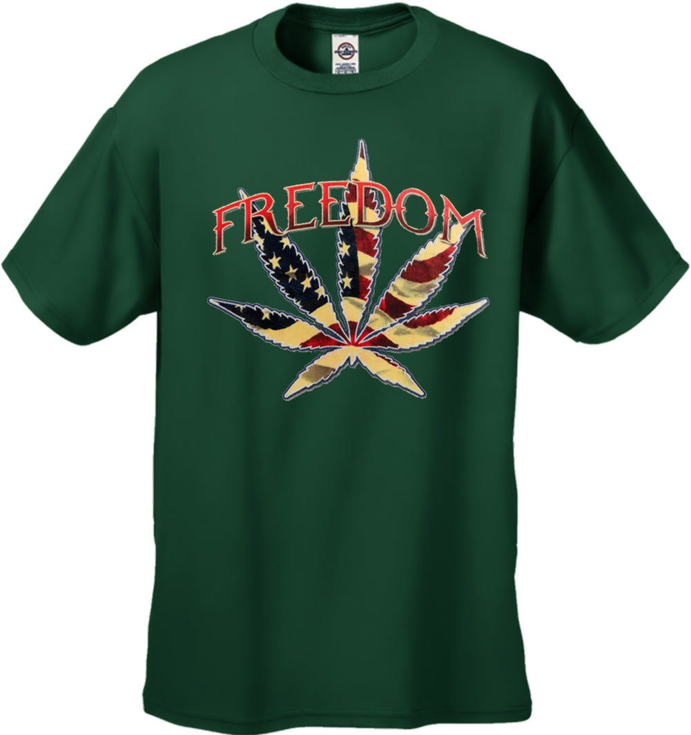 Freedom Pot Leaf Men's T-Shirt