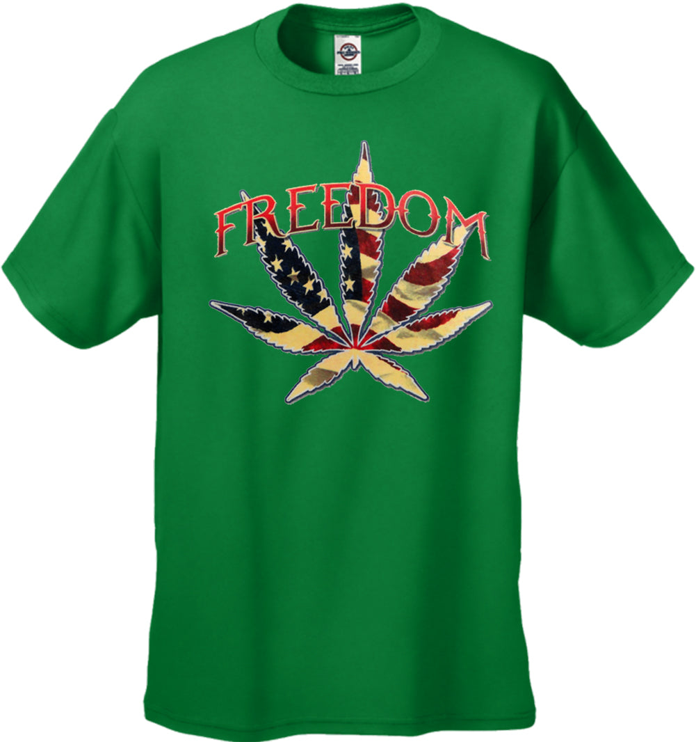 Freedom Pot Leaf Men's T-Shirt