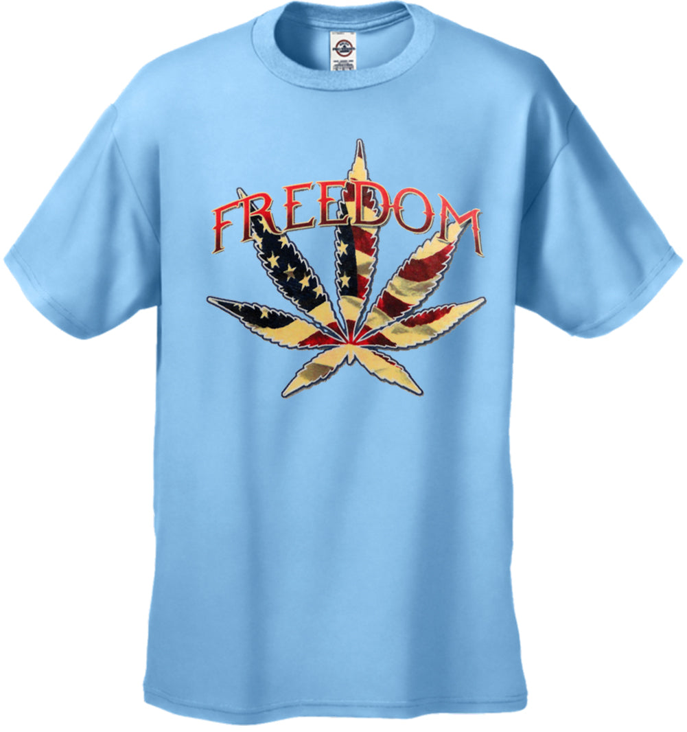 Freedom Pot Leaf Men's T-Shirt