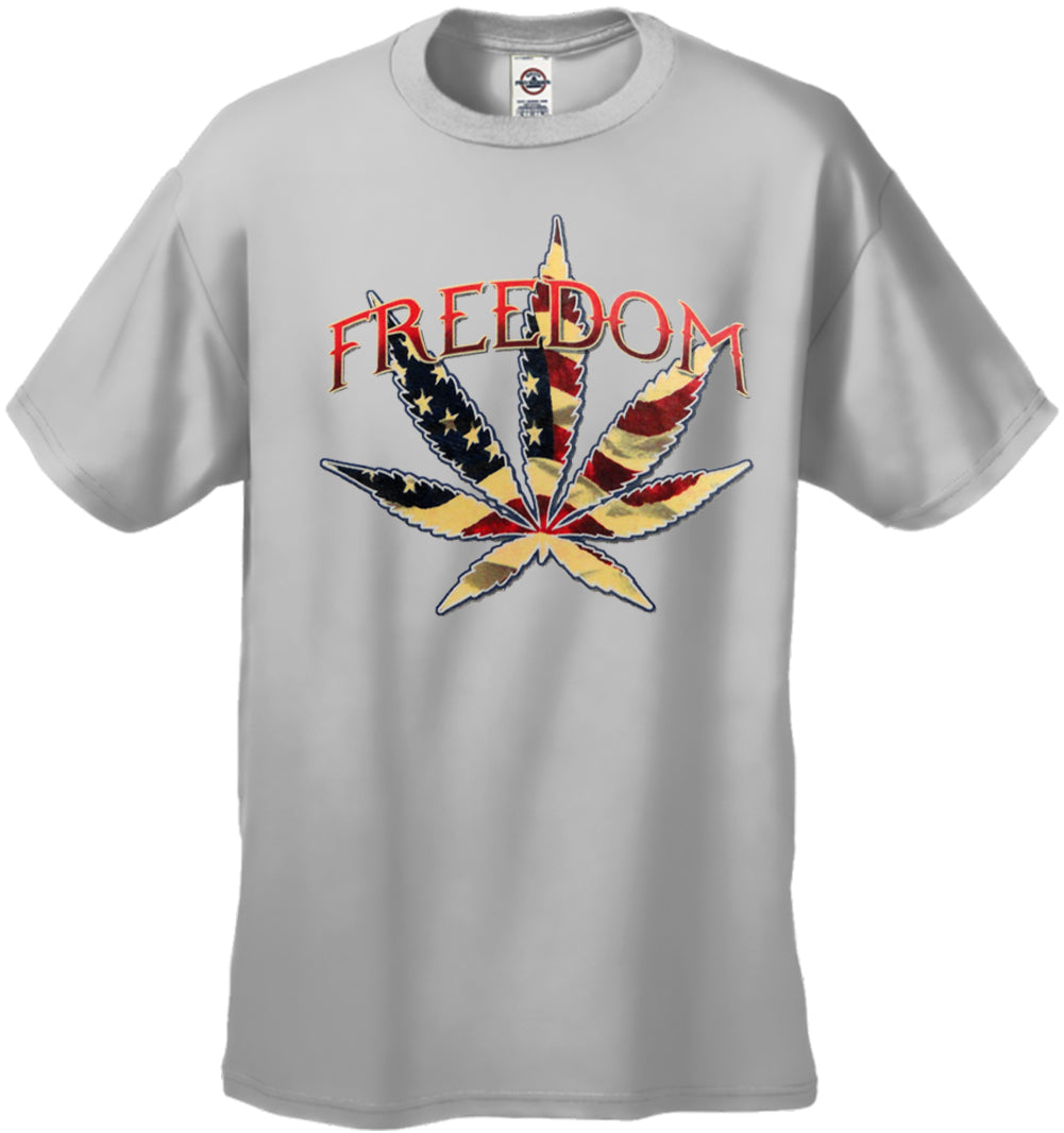 Freedom Pot Leaf Men's T-Shirt