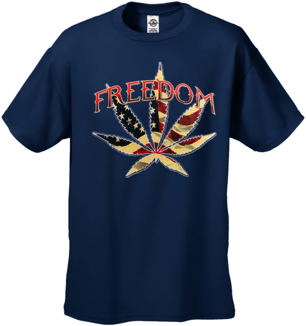 Freedom Pot Leaf Men's T-Shirt