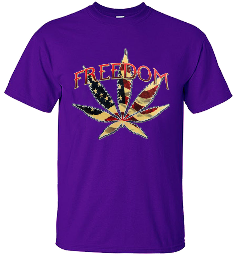 Freedom Pot Leaf Men's T-Shirt