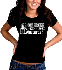 Friskey When I Drink Whiskey Girls T-Shirt