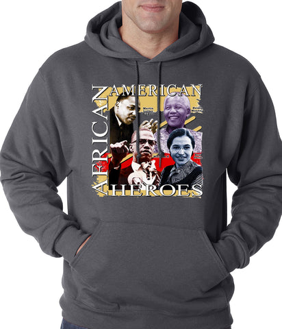 Full Color African American Heroes Adult Hoodie