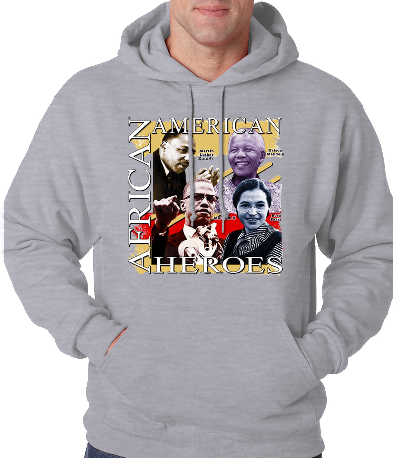 Full Color African American Heroes Adult Hoodie