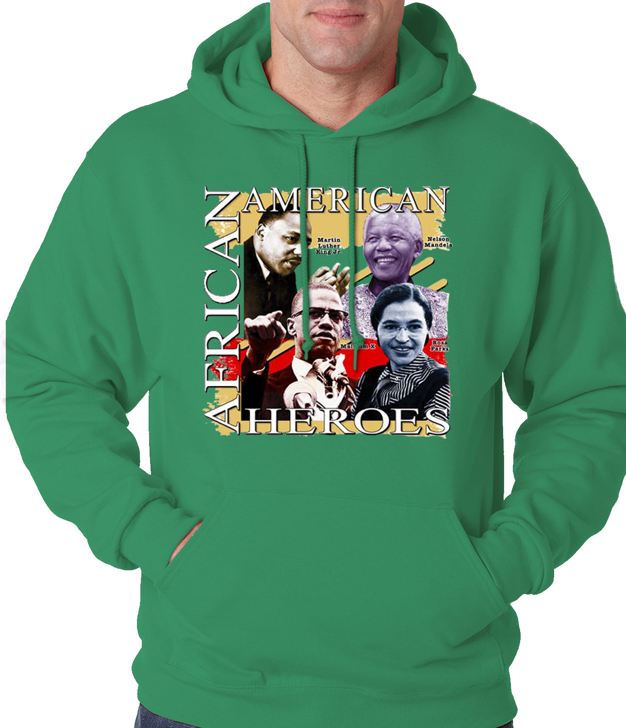 Full Color African American Heroes Adult Hoodie