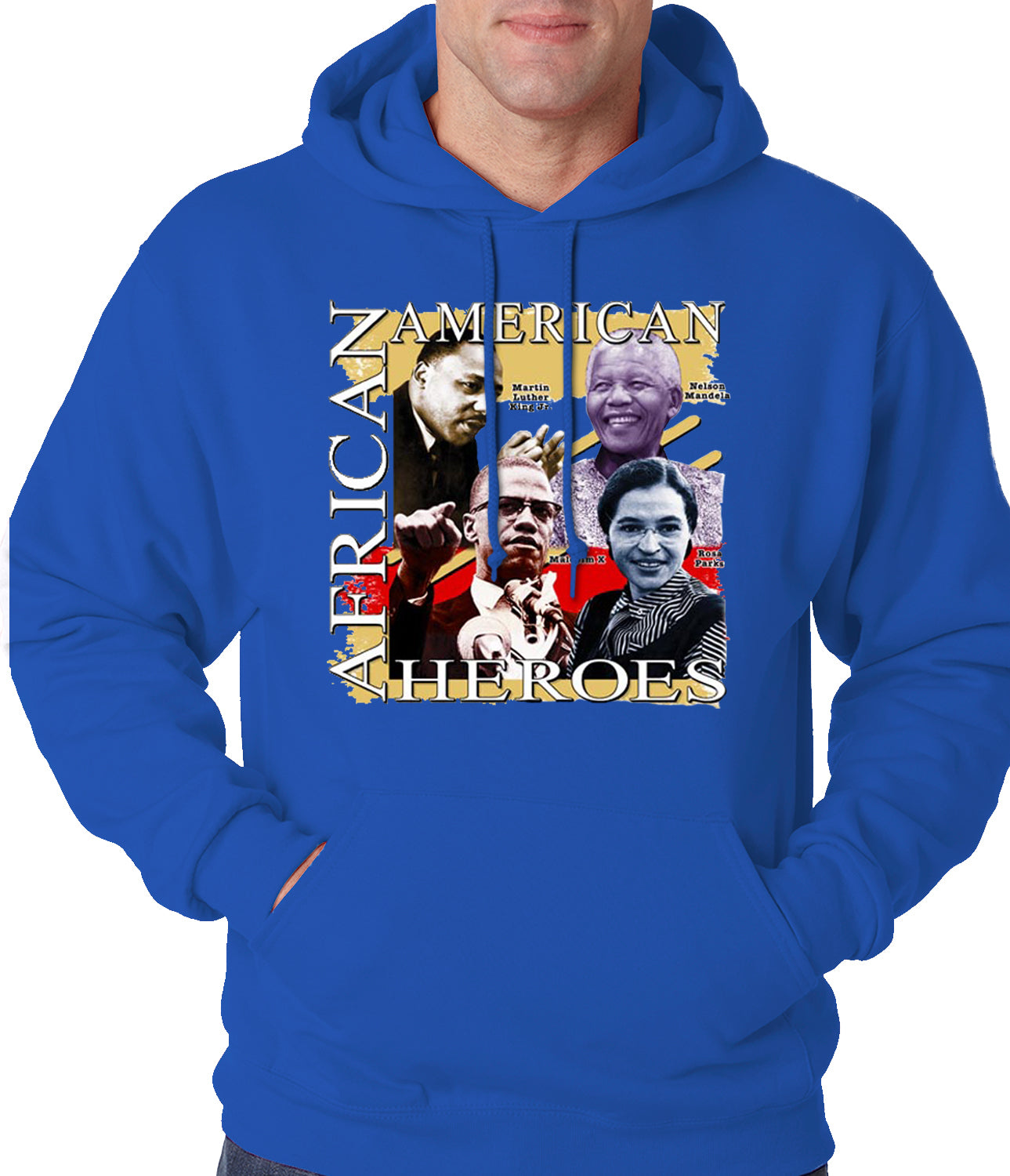 Full Color African American Heroes Adult Hoodie