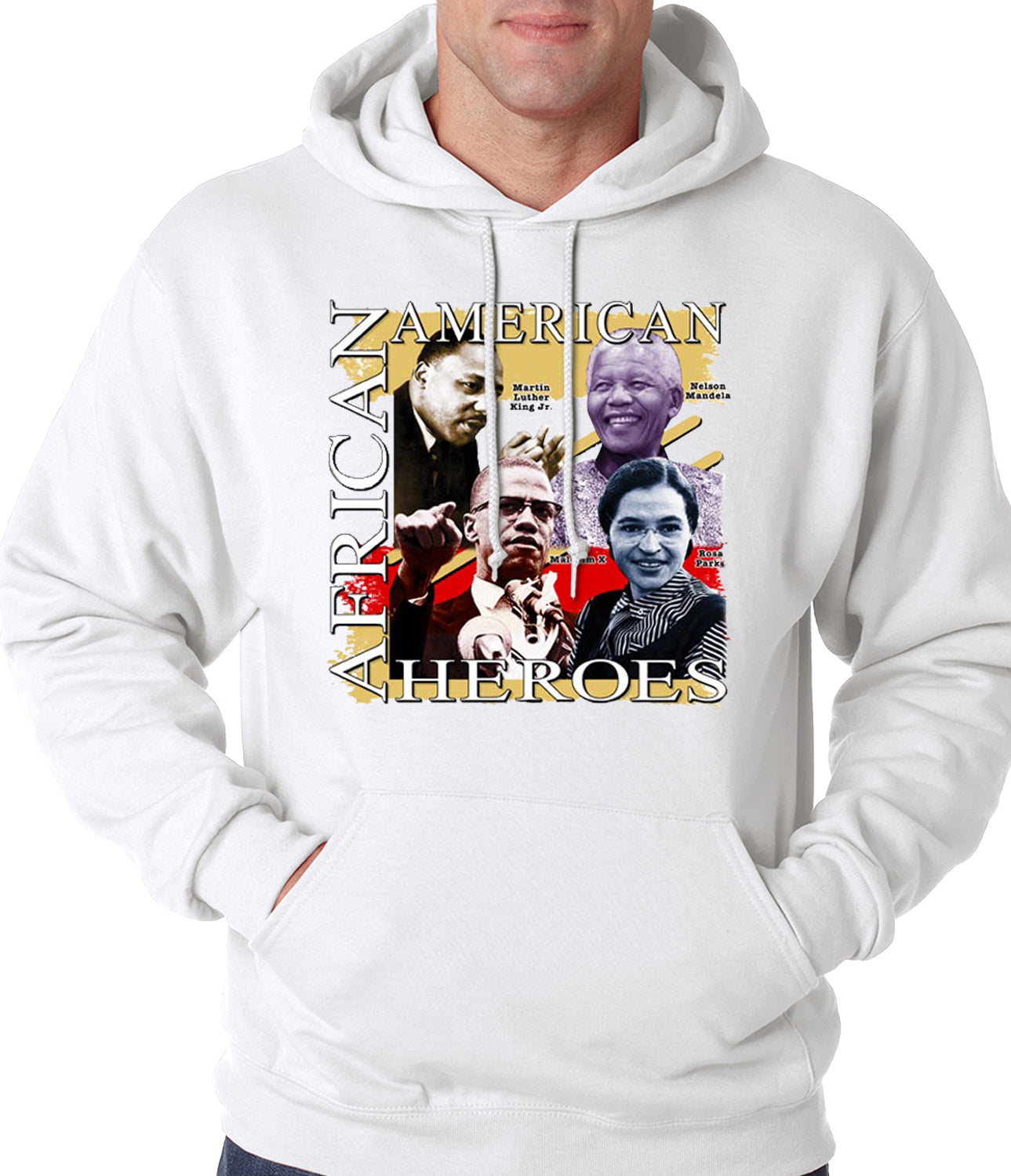 Full Color African American Heroes Adult Hoodie