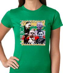 Full Color African American Heroes Ladies T-shirt