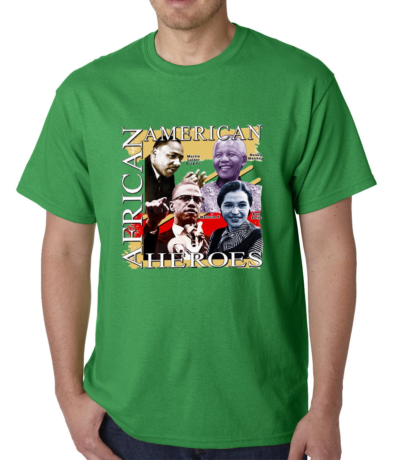Full Color African American Heroes Mens T-shirt